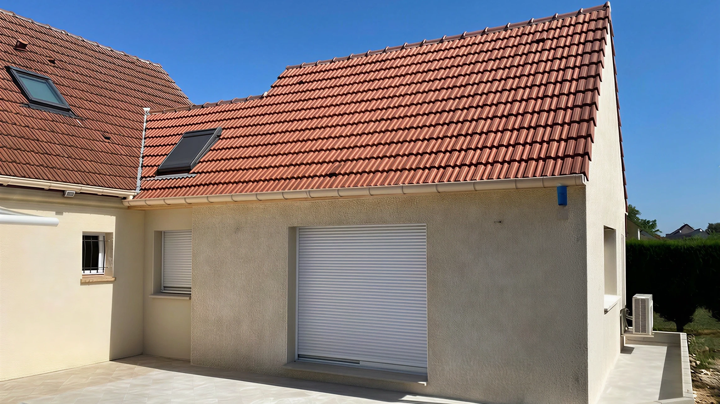 Intérieur d'une maison en construction